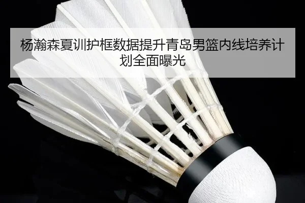 杨瀚森夏训护框数据提升青岛男篮内线培养计划全面曝光